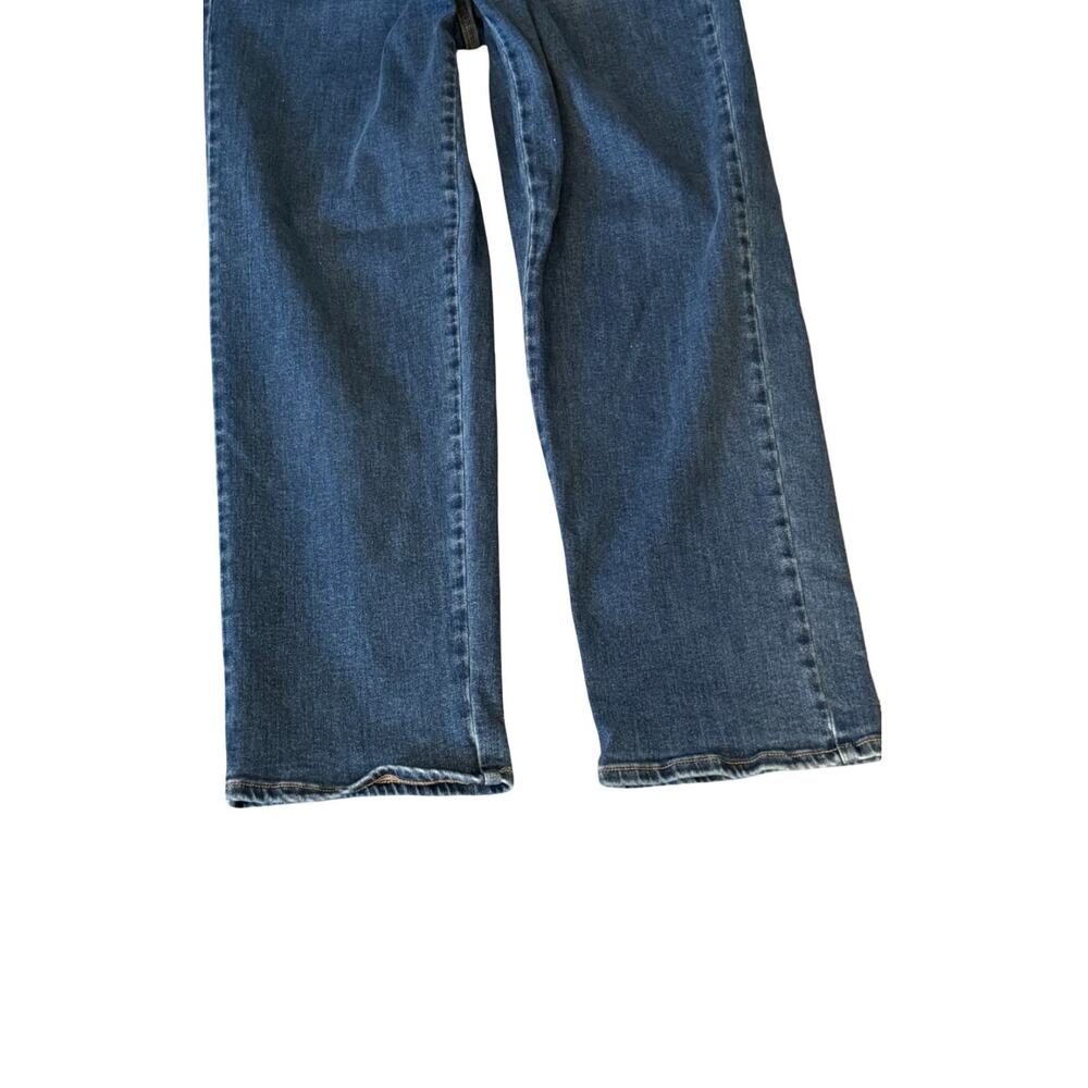 Universal Standard Jeans Womens Size 12 High Rise Straight Leg Blue Denim 31" - Picture 6 of 9